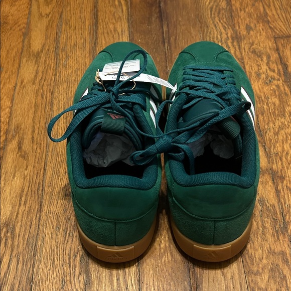 Adidas Men's Forest Green and White Sneakers - Picture 4 of 6